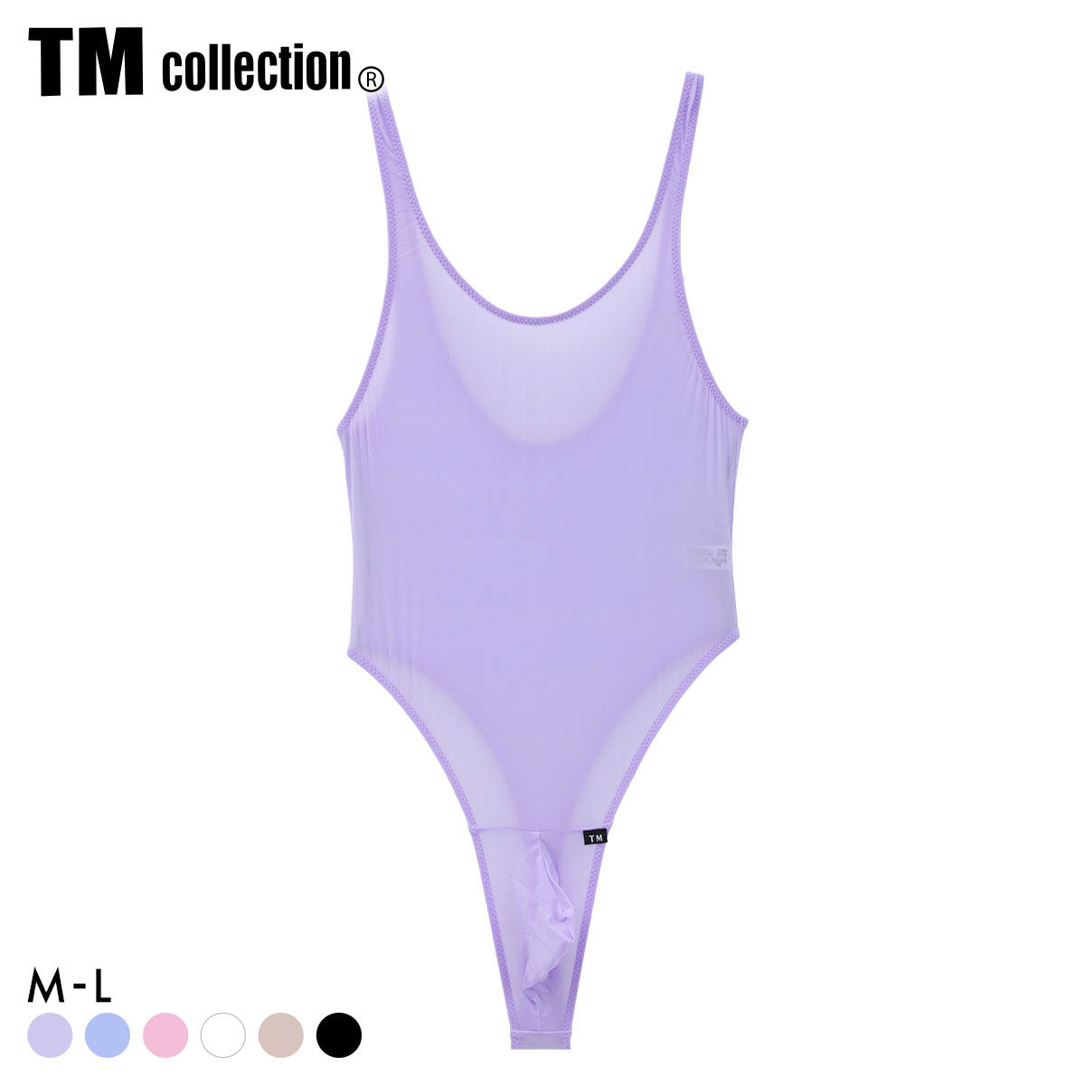 TM collection男士连体衣日本制薄款透肤弹力紧身性感情趣丁字T裤