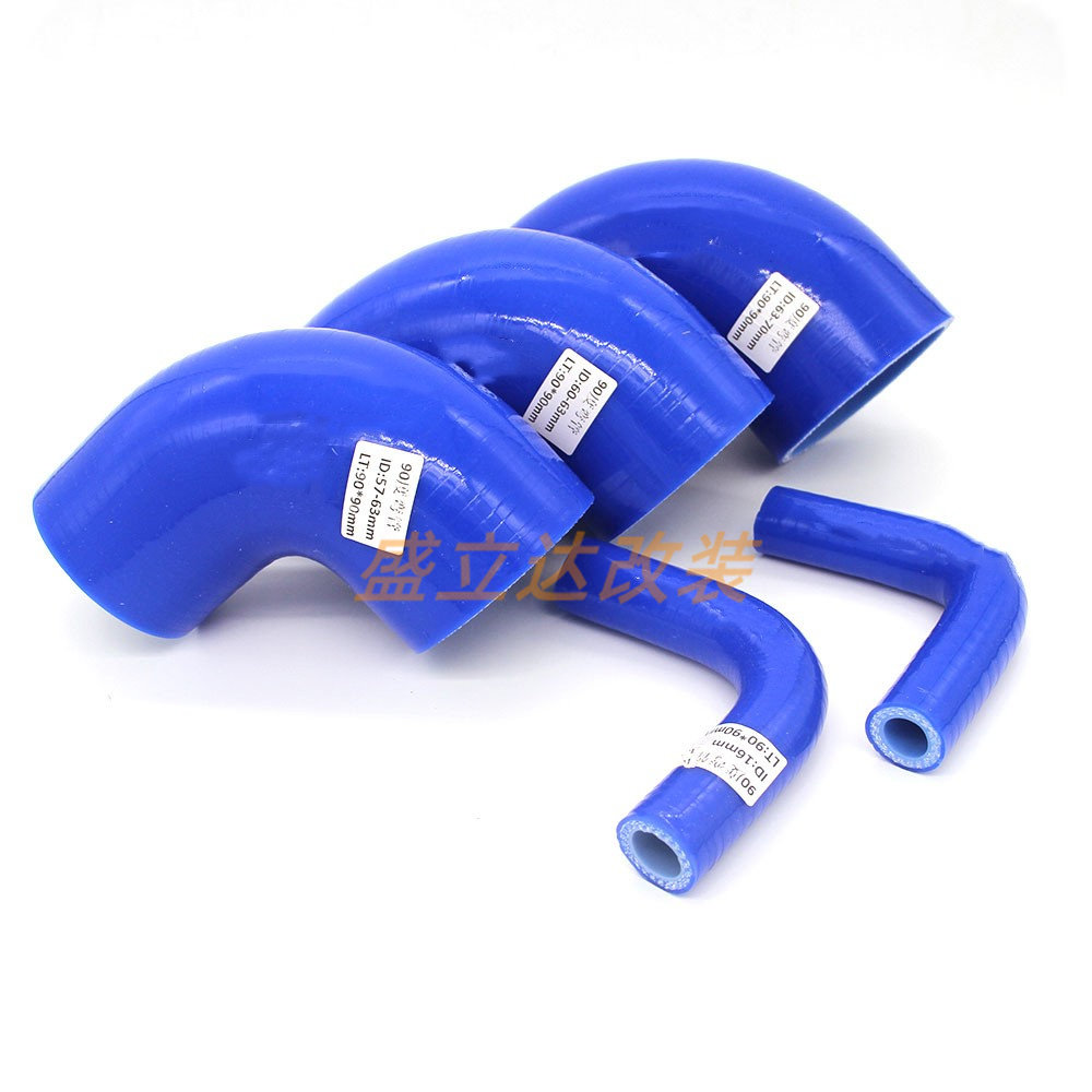 90度耐高温硅胶管 汽车改装进气转换接驳管通用水管/涡轮中冷接头