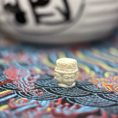 冰料猛犸精雕四面佛配珠