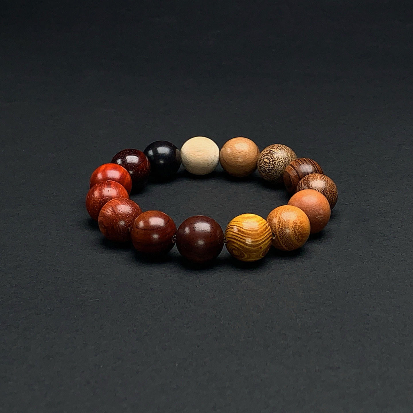 多宝手串天然木质手链鸡翅木金丝楠黄金木1.5mm血檀佛珠手串念珠