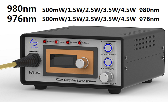 980nm激光器0.5w1.5w2.5w3.5w4.5w生物细胞照射光热实验材料加热
