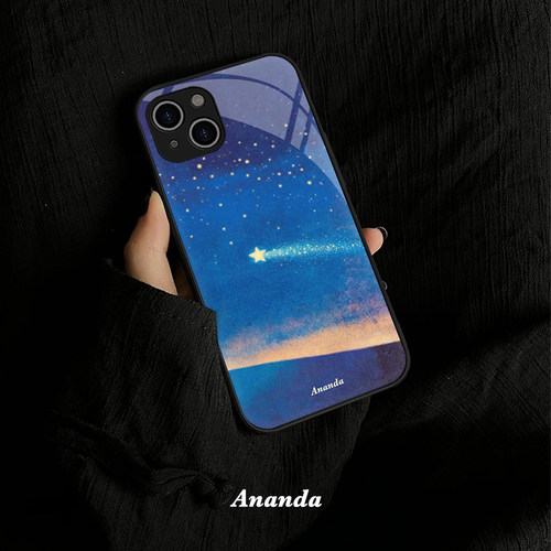 简约ins风苹果13promax手机壳iphone16星空15小众新款12mini全包11pro高级感xr液态xsma华为13plus钢化玻璃套