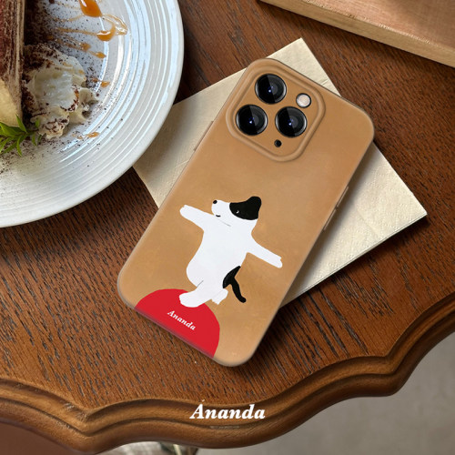 趣味小狗适用iPhone15promax手机壳菲林全包软壳苹果16搞怪卡通14plus可爱新款小众不撞款vivo13华为OPPO小米