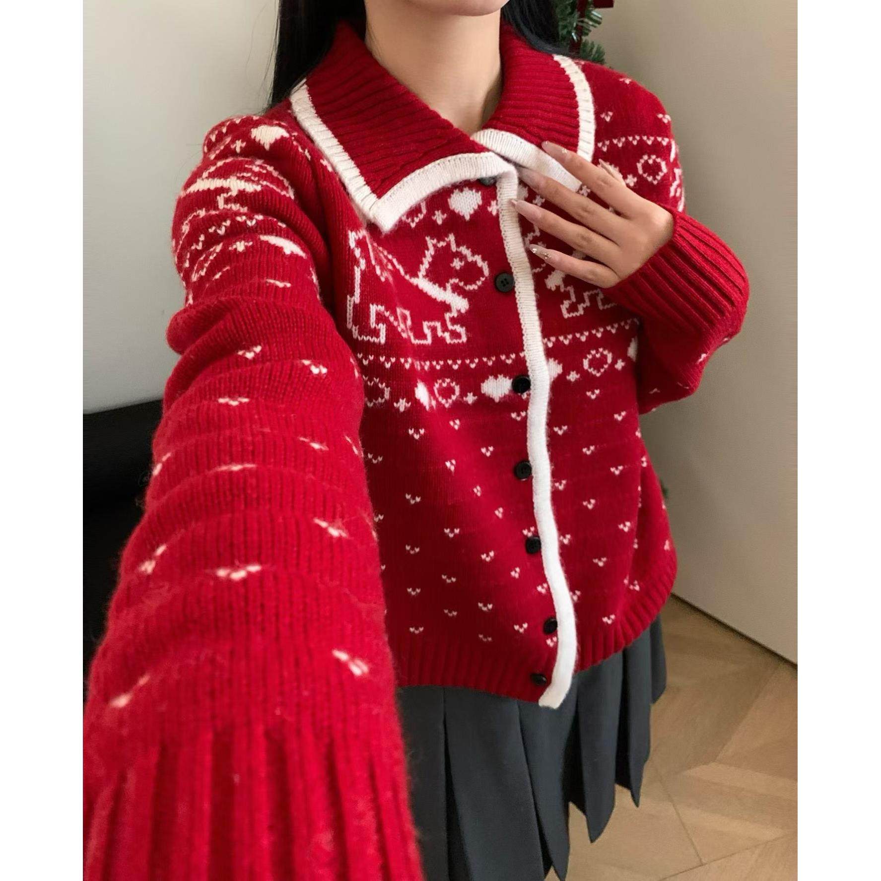 定制100羊毛衫2025春新款时尚百搭翻领长袖针织衫女宽松显瘦上衣,个性定制/设计服务/DIY,毛衣加工定制,淘宝优惠券,粉丝福利购,淘宝优惠卷