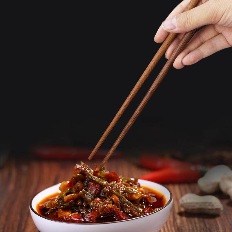 竹韵轩家用新款天然鸡翅木筷子耐高温抗菌防滑霉实木筷子中式餐厅