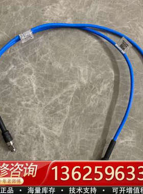 PPG2射频线，蓝色线身，两端镀金接口，实物拍摄。线体完好，[议