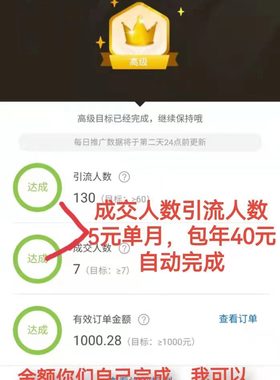 淘宝联盟升级高佣高级淘客60人数7成交1000任务三项安全稳定