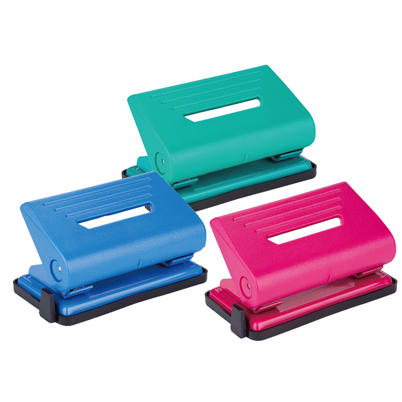 益而高837S打孔机 小号标准II型2孔打孔器 带刻度可打8张 孔径5mm