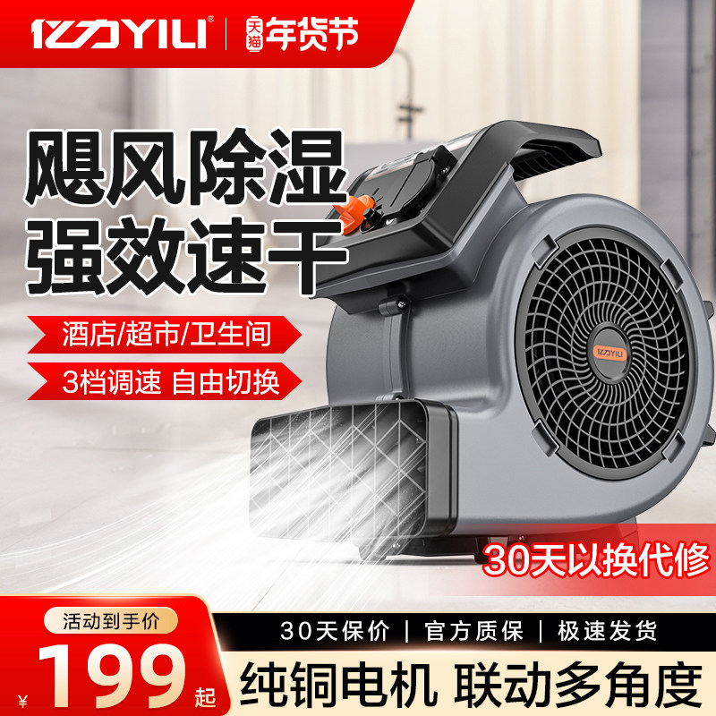 亿力吹地机吹风吹干机鼓风机强力大功率洗车店地面厕所酒店毯商用,生活电器,其它日用家电,淘宝优惠券,粉丝福利购,淘宝优惠卷