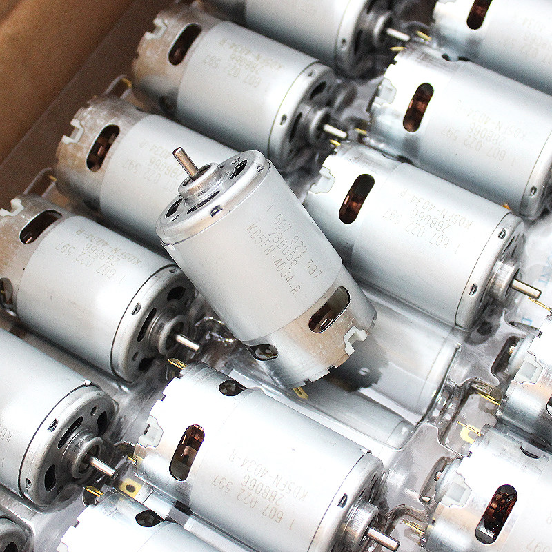 低速马达555-4034全铜线 友贸直流有刷电机DC12v7000转 强磁碳刷