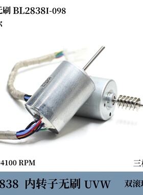 BL2838I-098三相八线DC12v4100转强磁内转子双滚珠轴承带霍尔无刷