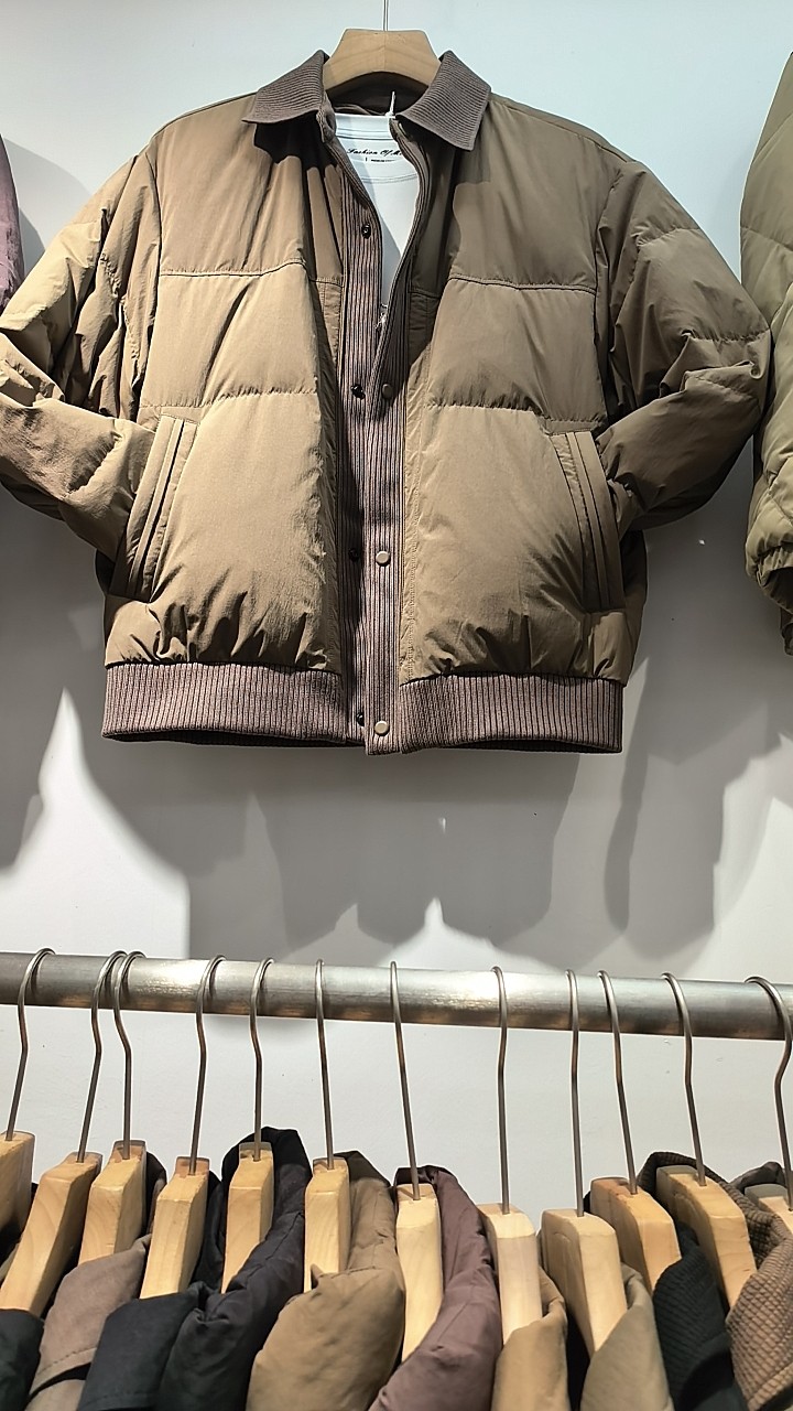 冬季羽绒棉服男短款加厚2025新款潮流帅气日系假两件翻领羽绒服