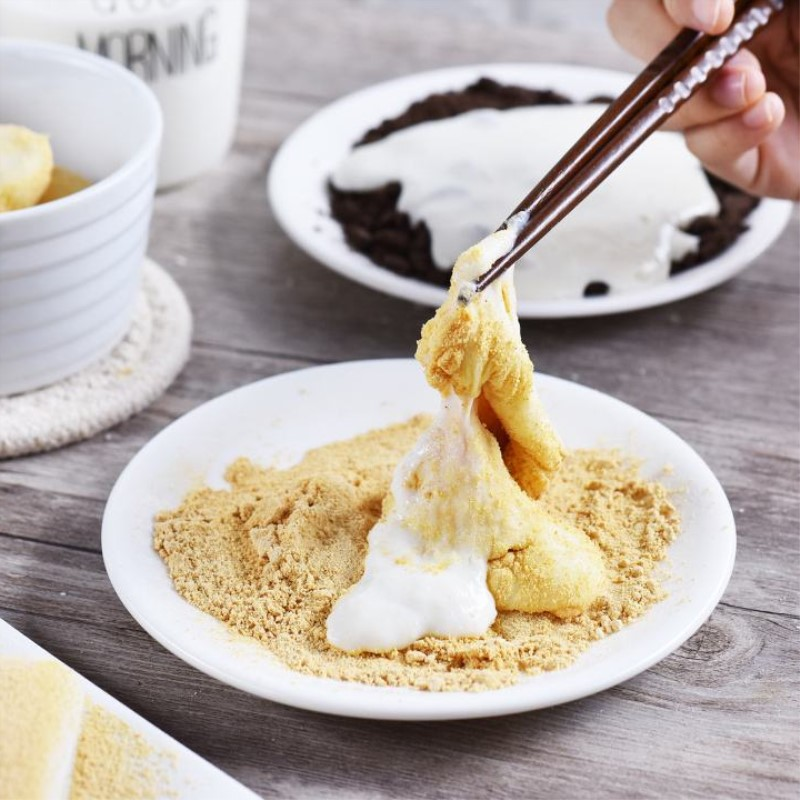 火爆小红书清凉软糯台湾夜市小吃网红甜品多口味会流动的鲜奶麻薯