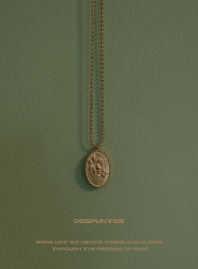 【回馈】挪威森林 百合花朵项链亮金色复古vintage毛衣链长款小众