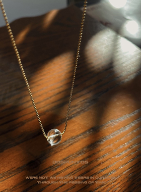 DosPuntos水晶女复古项链