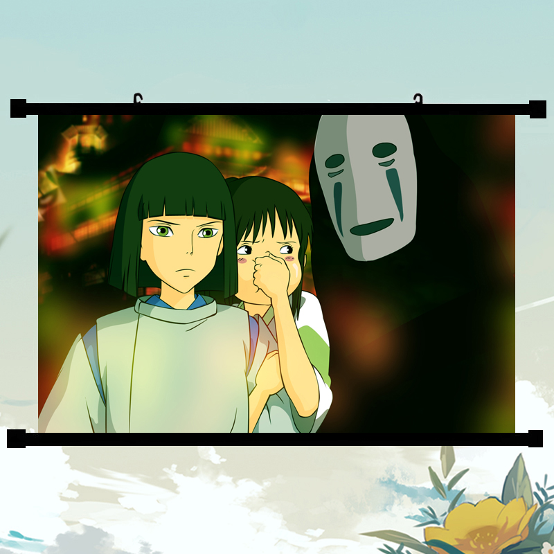 Spirited Away周边海报千与千寻汤婆婆无脸男宫崎骏动漫壁画现货