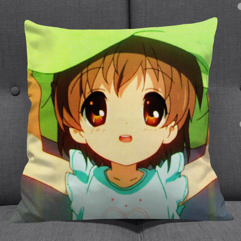 clannad周边抱枕学生男女通用午睡靠枕含拉链可拆洗动漫坐垫现货