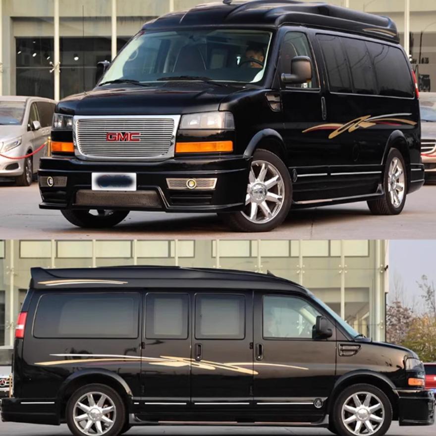 新款GMC商务之星车身贴纸拉花 房车贴商务车彩条汽车改装装饰贴画