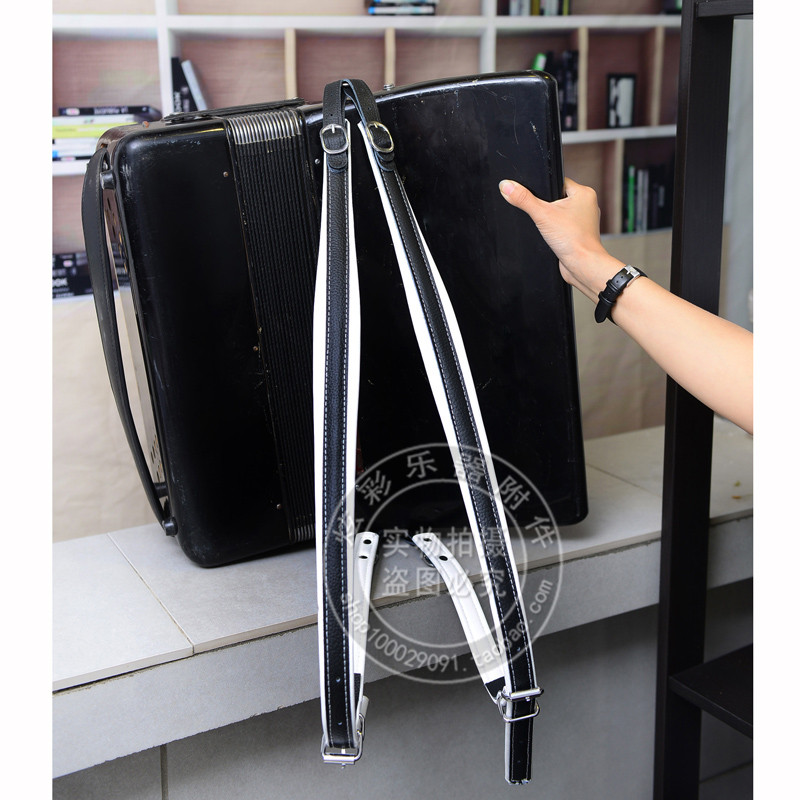 手风琴背带通用48 60 72 80 96贝斯手风琴加宽带仿皮120背带包邮