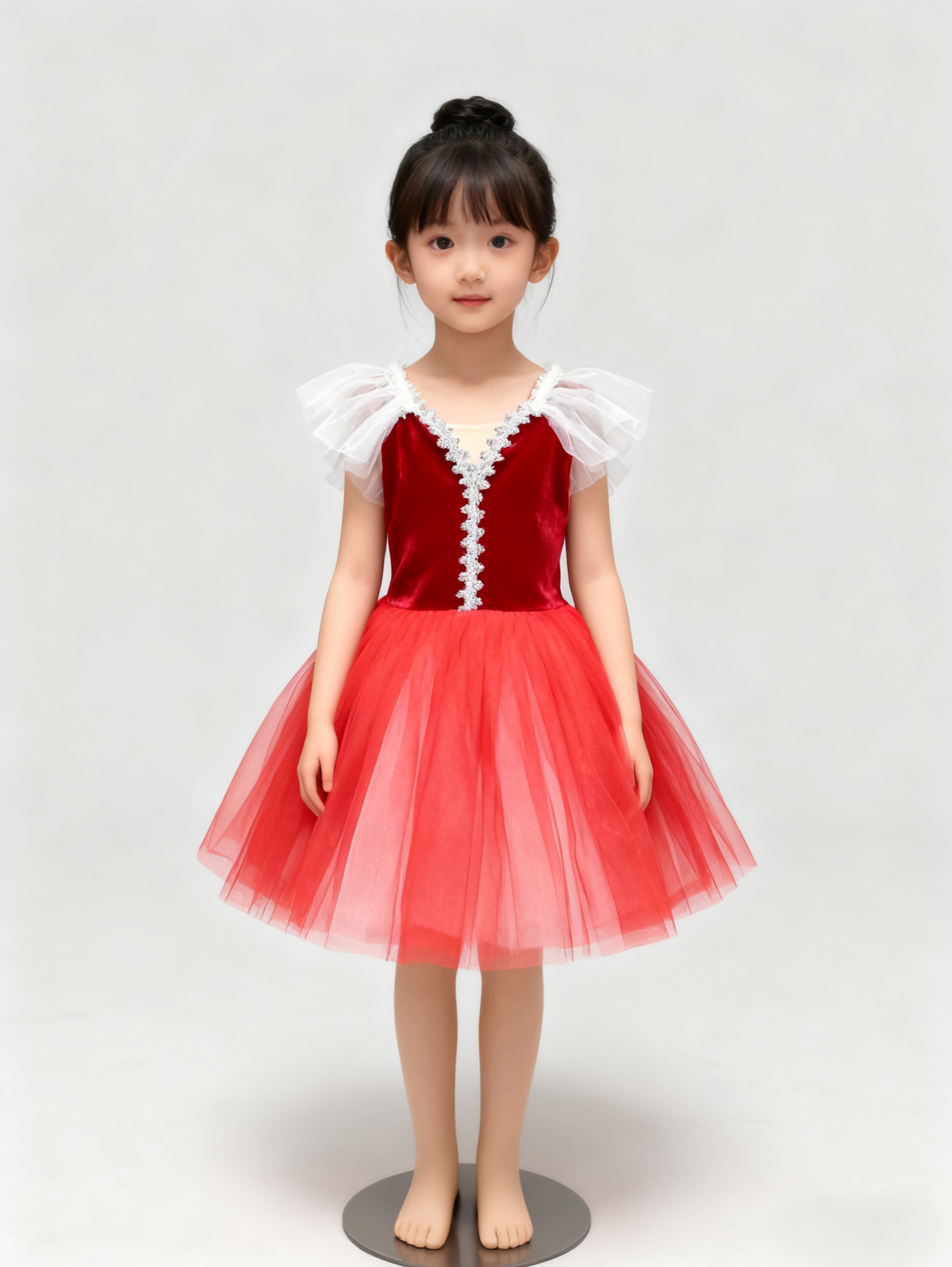 芭蕾舞裙女童儿童蓬蓬裙幼儿纱裙演出服软纱tutu裙公主跳舞裙吊带