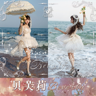 卡纳卡【贝芙莉】原创Lolita少女公主优雅可爱连衣裙完售展示