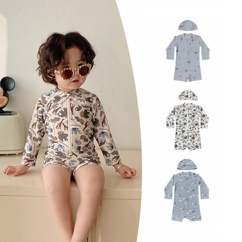 儿童泳衣男童连体速干泳装