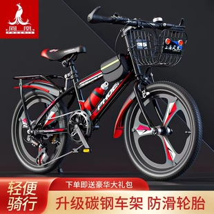 22寸学生单车 新款 凤凰儿童山地自行车男孩女孩变速中大童车18