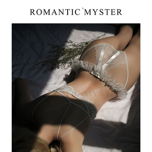 入谜 蕾丝花边透明诱惑露臀性感内裤女春秋镂空女士丁字裤低腰骚