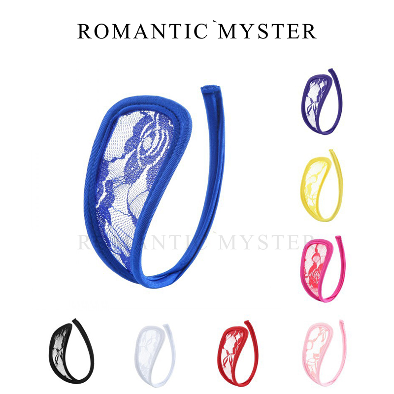 入谜 C型裤性感透气蕾丝纯欲诱惑隐形丁字裤T裤无痕无腰情侣内裤