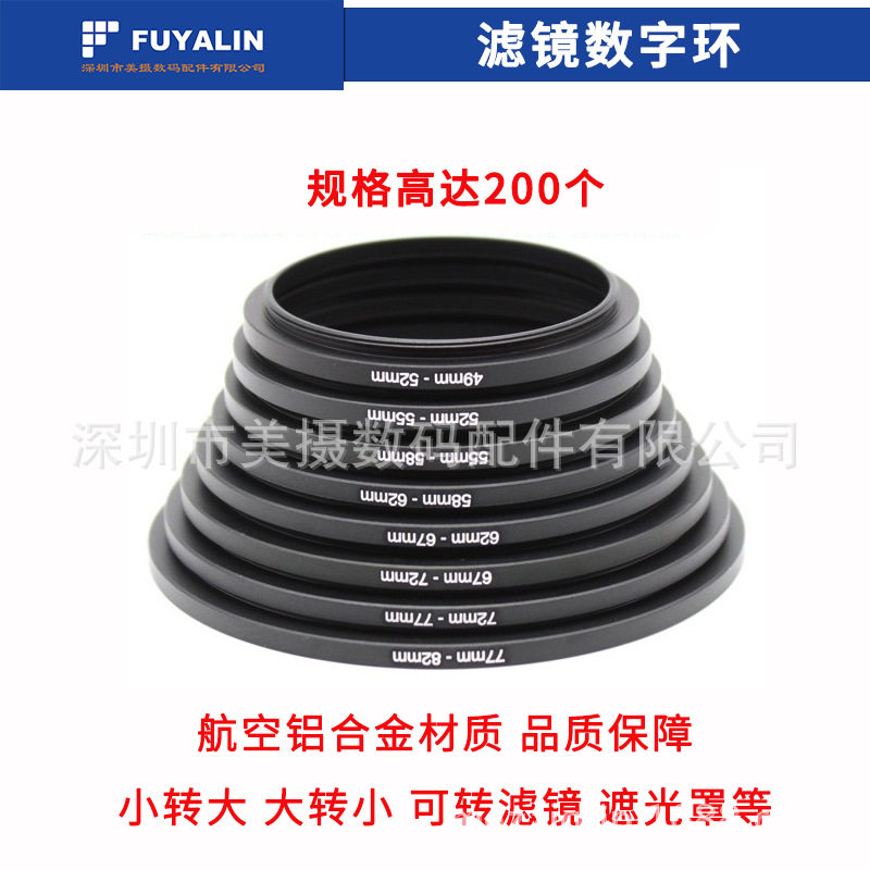 相机镜头滤镜转接环顺接倒接转接圈UV偏振星光近摄减光镜转换接口