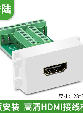 128型 HDMII免焊模块 焊接模块 免焊插头 接线端子 86型面板模块