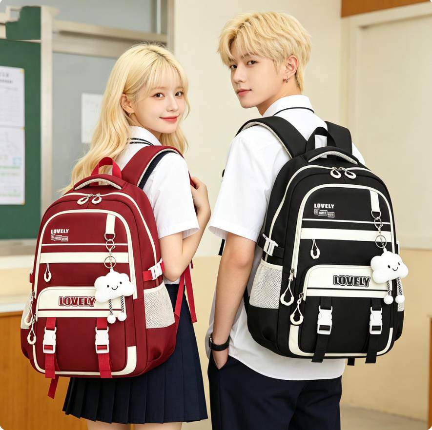 韩国女学生大容量减负双肩书包