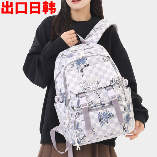 日本初中生书包女大学生双肩包