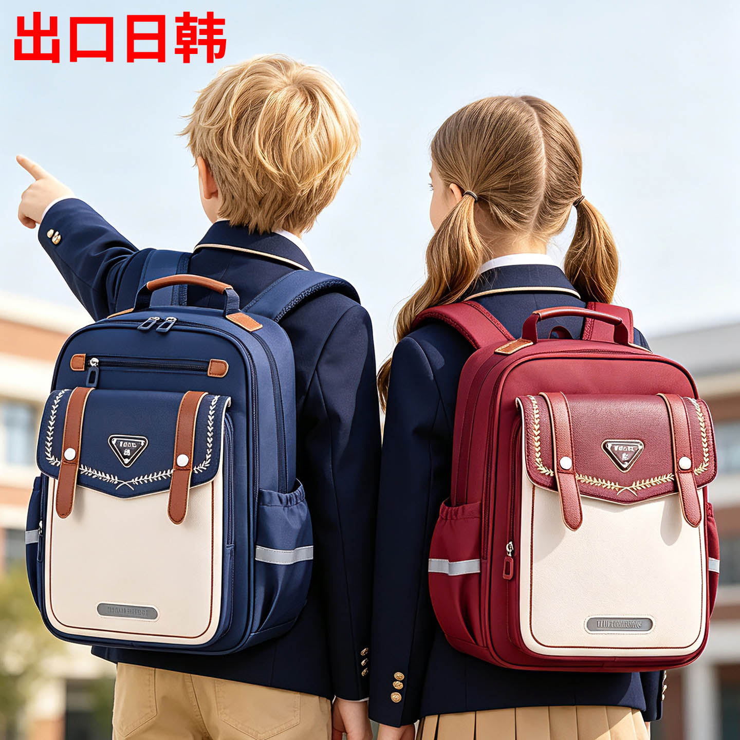 出口韩国云朵小学生护脊书包