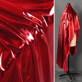 满版 烫金布 亮面氨纶四面弹力舞台演出服婚庆装 红色 饰打底裤 面料