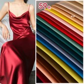 春夏抗皱双面醋酸缎面料 旗袍布料 光泽亮面垂感丝滑裙子礼服衬衫