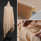 布料 舒适透气四面弹力柔软T恤舞蹈服服装 深肤色 氨纶牛奶丝面料