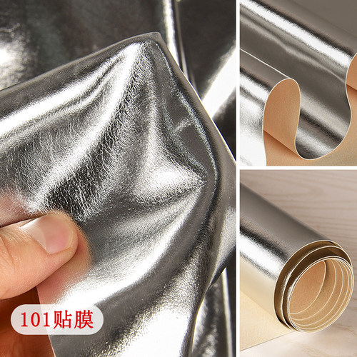亮银色101贴膜色泽鲜艳皮料