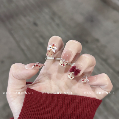 金狮添财~新年美甲可爱氛围感
