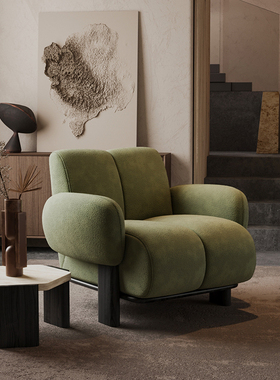 法式复古考拉休闲椅设计师大小户型款客厅阳台卧室简约单人沙发椅