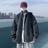 现货1014~PJK52~P98~2025春秋新款双拉链大口袋皮衣夹克外套男，男装夹克，星座1014