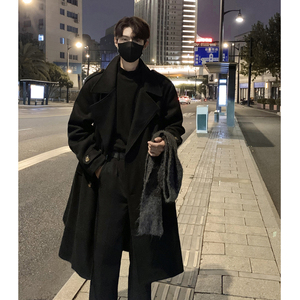 1014-FY608-P138-高品质得物直播秋冬款中长款毛呢大衣外套男图片
