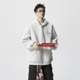 现货1014-WY03-P85~重磅字母刺绣开衫卫衣男秋冬季宽松男，男装卫衣，星座1014