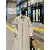 现货1014-F602~P128毛呢大衣男中长款过膝风衣呢子外套，男装风衣，星座1014