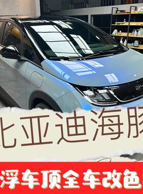 一路美海豚悬浮顶全车改色膜个性