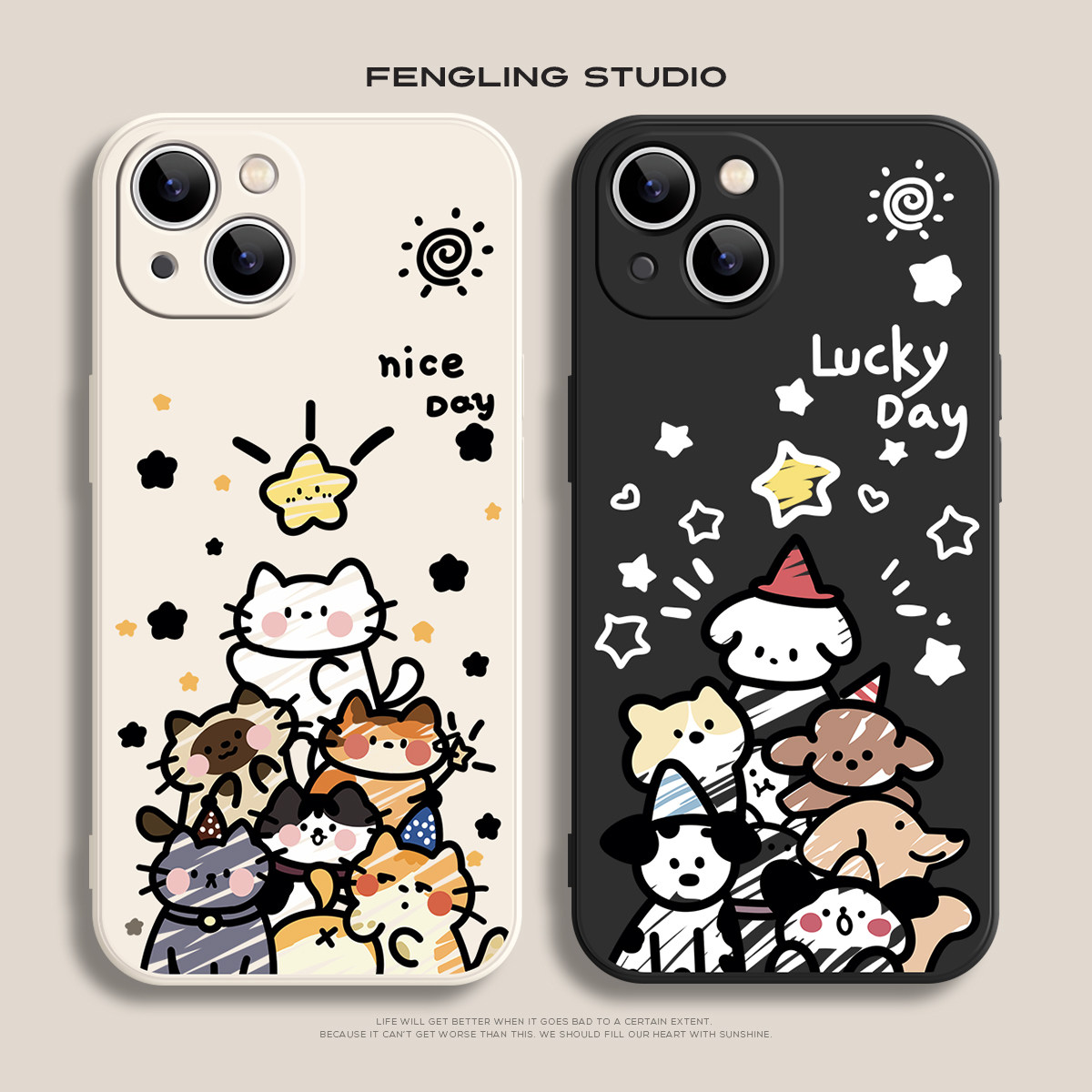 闪耀猫咪iPhone17promax苹果16小米15华为pura80新款opporeno15适用vivoX300荣耀magic8一加ace6情侣14手机壳