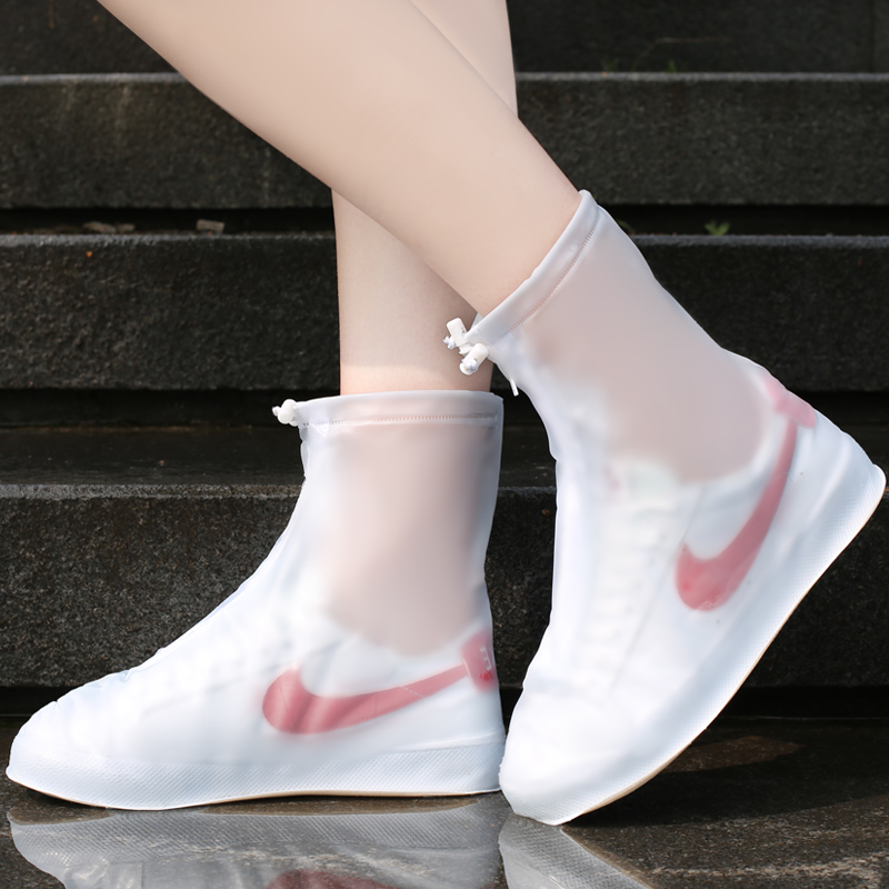 Rain shoe covers men and women Shoe cover Rain waterproof non-slip thickening Wear-resistant bottom High cylinder silica gel children Shoe cover Boots Rain shoesin the Home Daily , Shoes Accessories , Shoe  category - from Buy2taobao.com to provide professional Taobao agent buy service