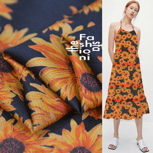 ●向阳而生 暗花横罗珍珠缎绉改良香云纱100%桑蚕丝 夏季特凉爽