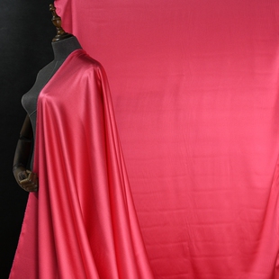 玫瑰之心 超弹砂洗重磅针织横罗缎27姆米80丝100cm门幅 淡淡光泽