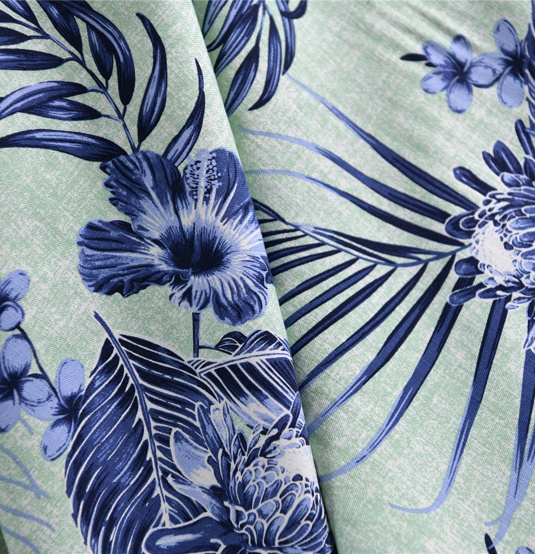 春风小氧 椰花树 品牌订单真丝正绢绢纺32姆100丝137宽 设计师